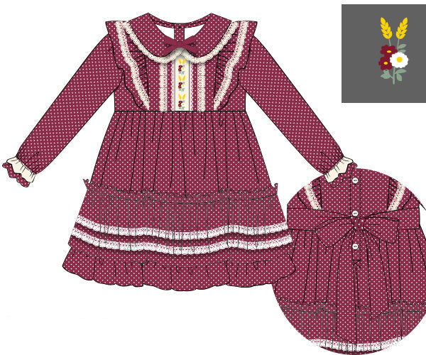 Valyn's Burgundy Twirl Dress: ETA October