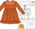 Pumpkin Pinafore dress: ETA October