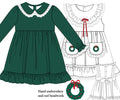 Vintage Christmas Wreath Apron Twirl dress : ETA October