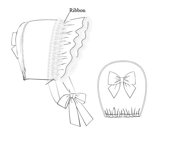 White Classic Lace Bonnet :ETA October