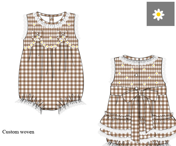 Smocked Walnut Checkered Bubble: ETA October