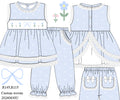 Bluebell Bow Smocked Swing back pant set: ETA December