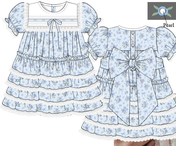 BlueBell Rose and Bows Babydoll Twirl Dress: ETA December