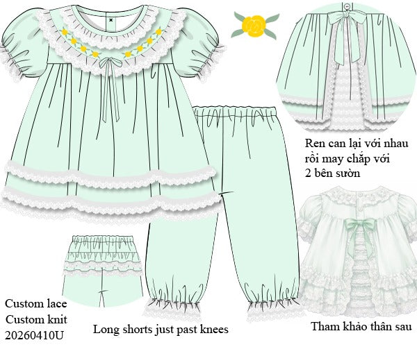 Mint to Be collection: Mint Top and long short set - ETA August