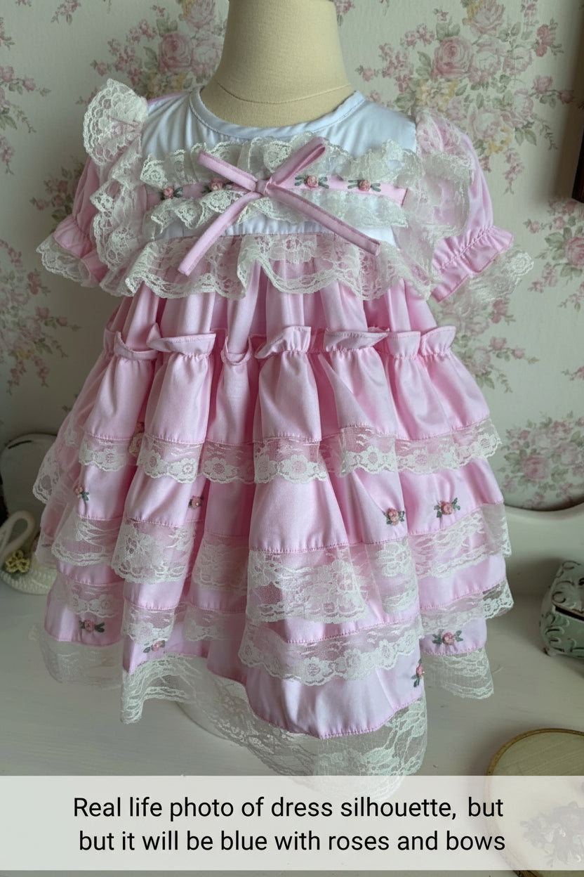 BlueBell Rose and Bows Babydoll Twirl Dress: ETA December