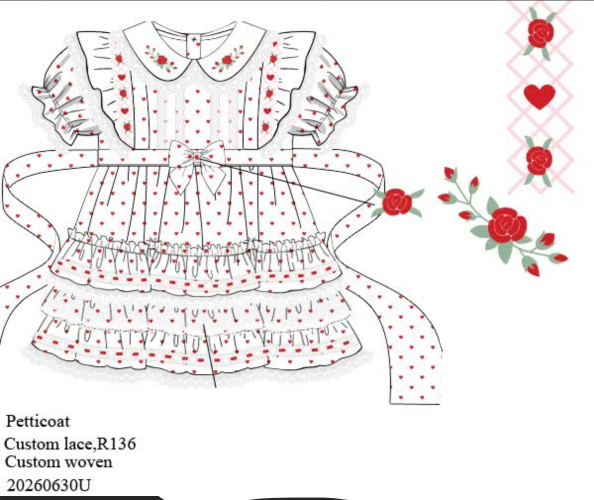Rosebud SweetHeart Twirl dress: ETA January