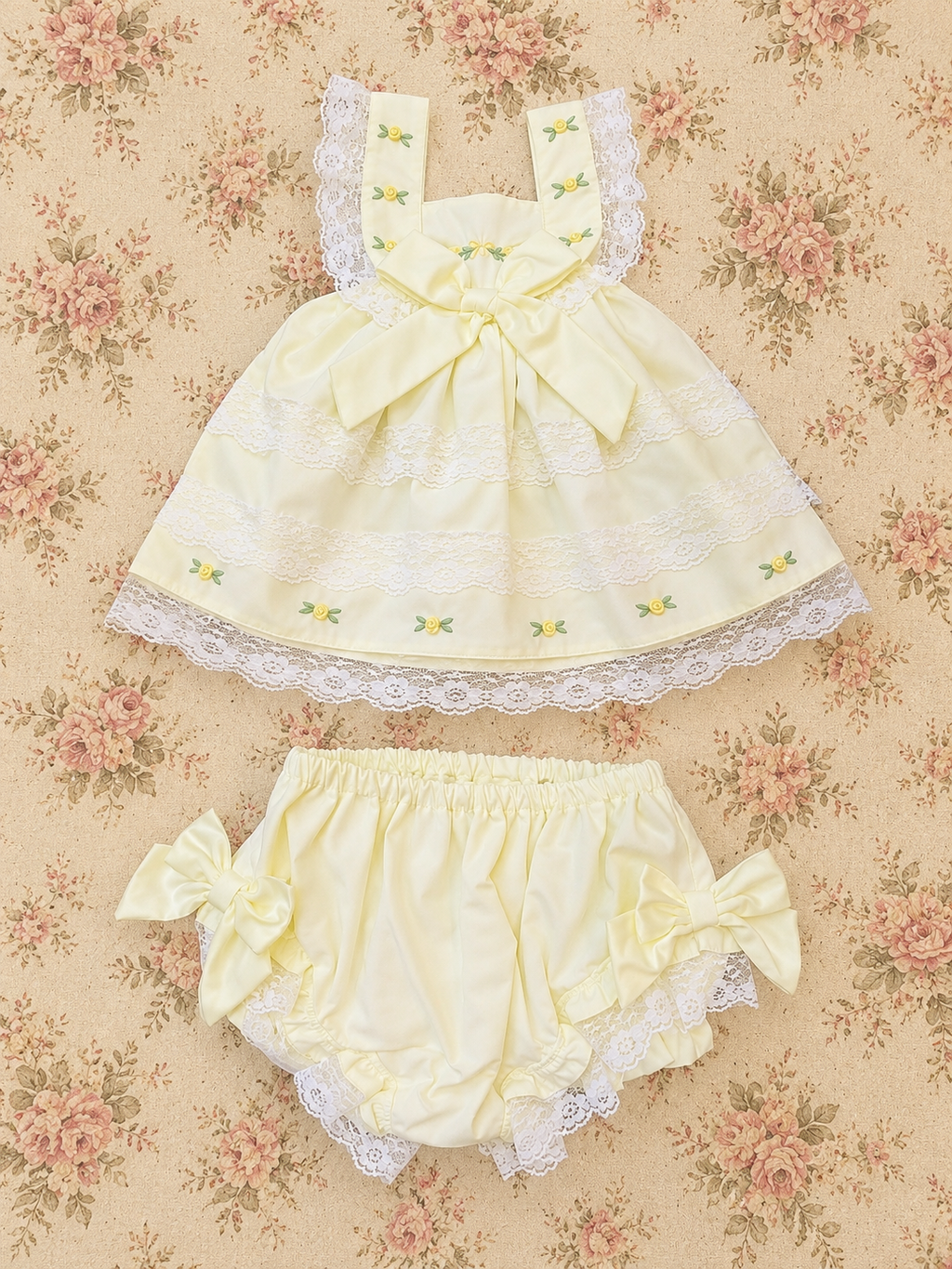 Ray of Sunshine: Yellow Diaper Cover Set