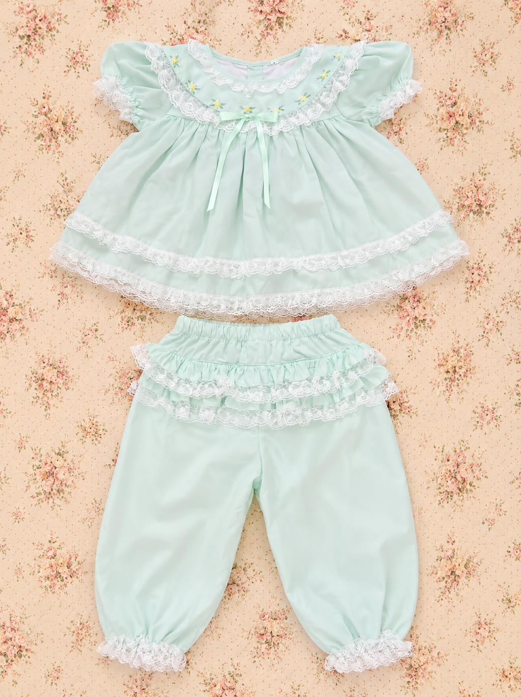 Mint to Be Top and long pant set