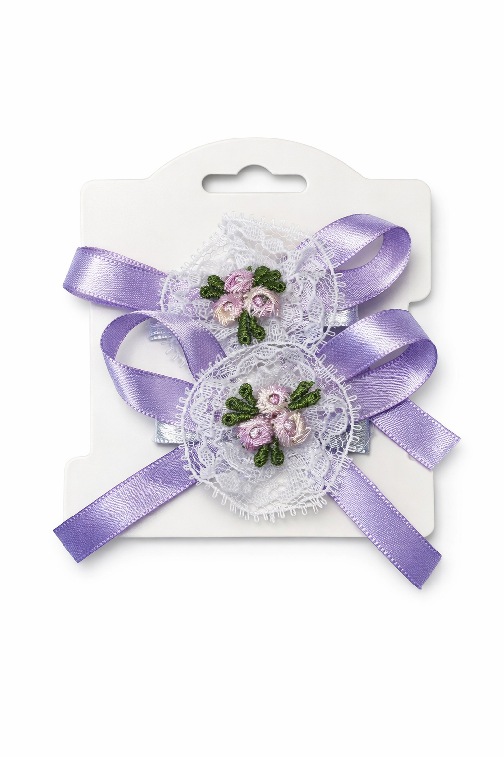 Vintage lace bow clips <3