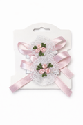 Vintage lace bow clips <3