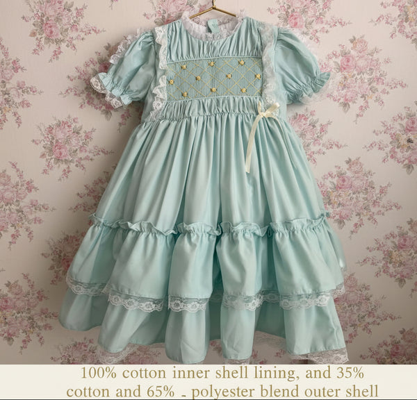 MInt to be Smocked Twirl dress