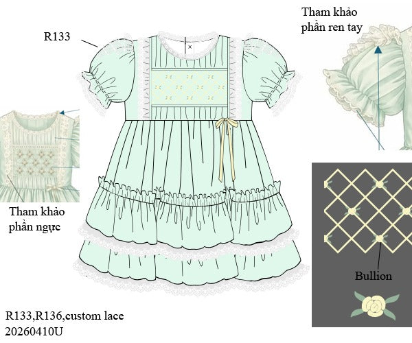 MInt to be collection: Mint Smocked Twirl dress- ETA August