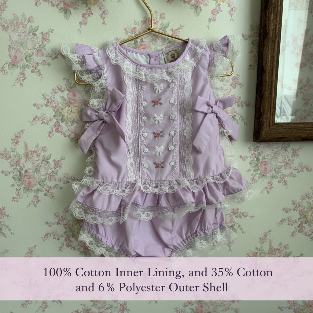 Lavender lullaby Top and bloomer set.  *These run a size small so please Size up *