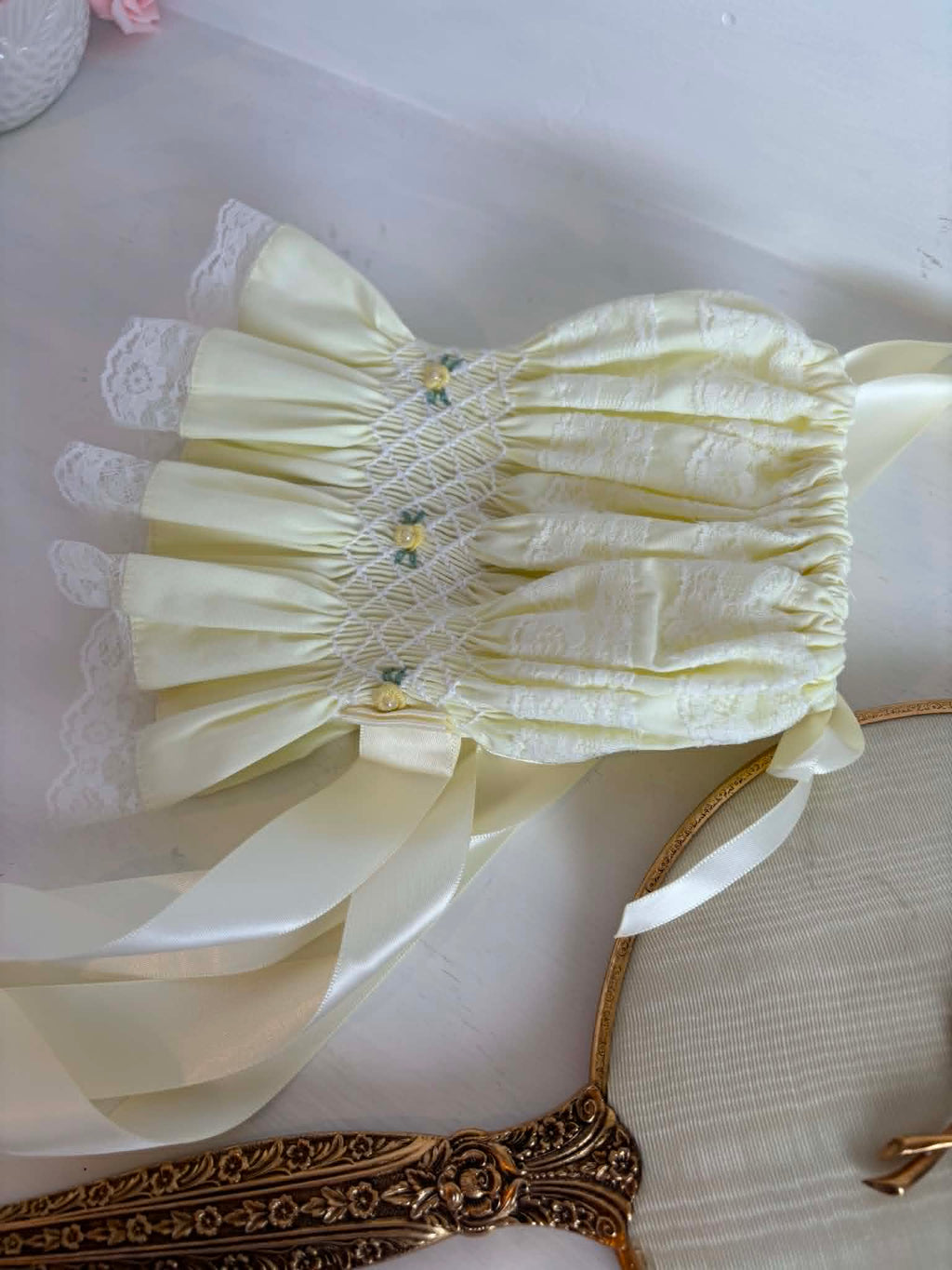 Ray of Sunshine: Yellow Smocked Bonnet