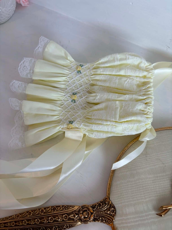 Ray of Sunshine: Yellow Smocked Bonnet