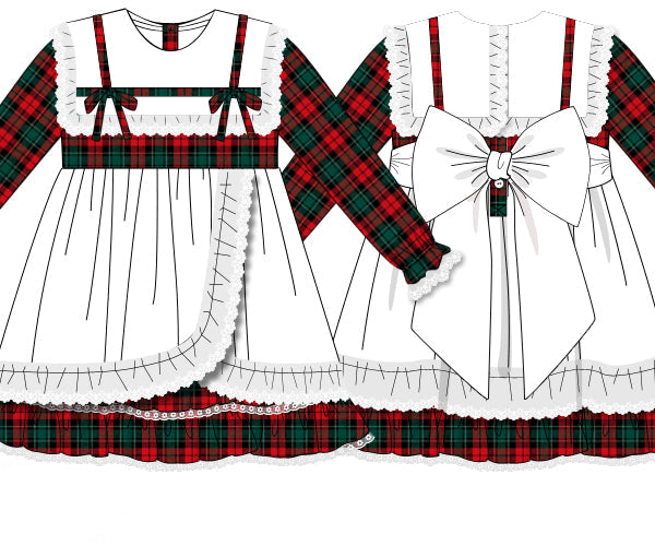 Christmas Plaid Side Swing Twirl dress: ETA October