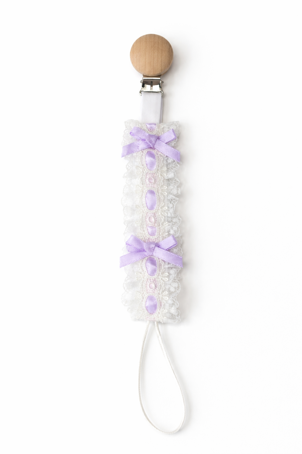 Heirloom Lace Pacifier Clip <3