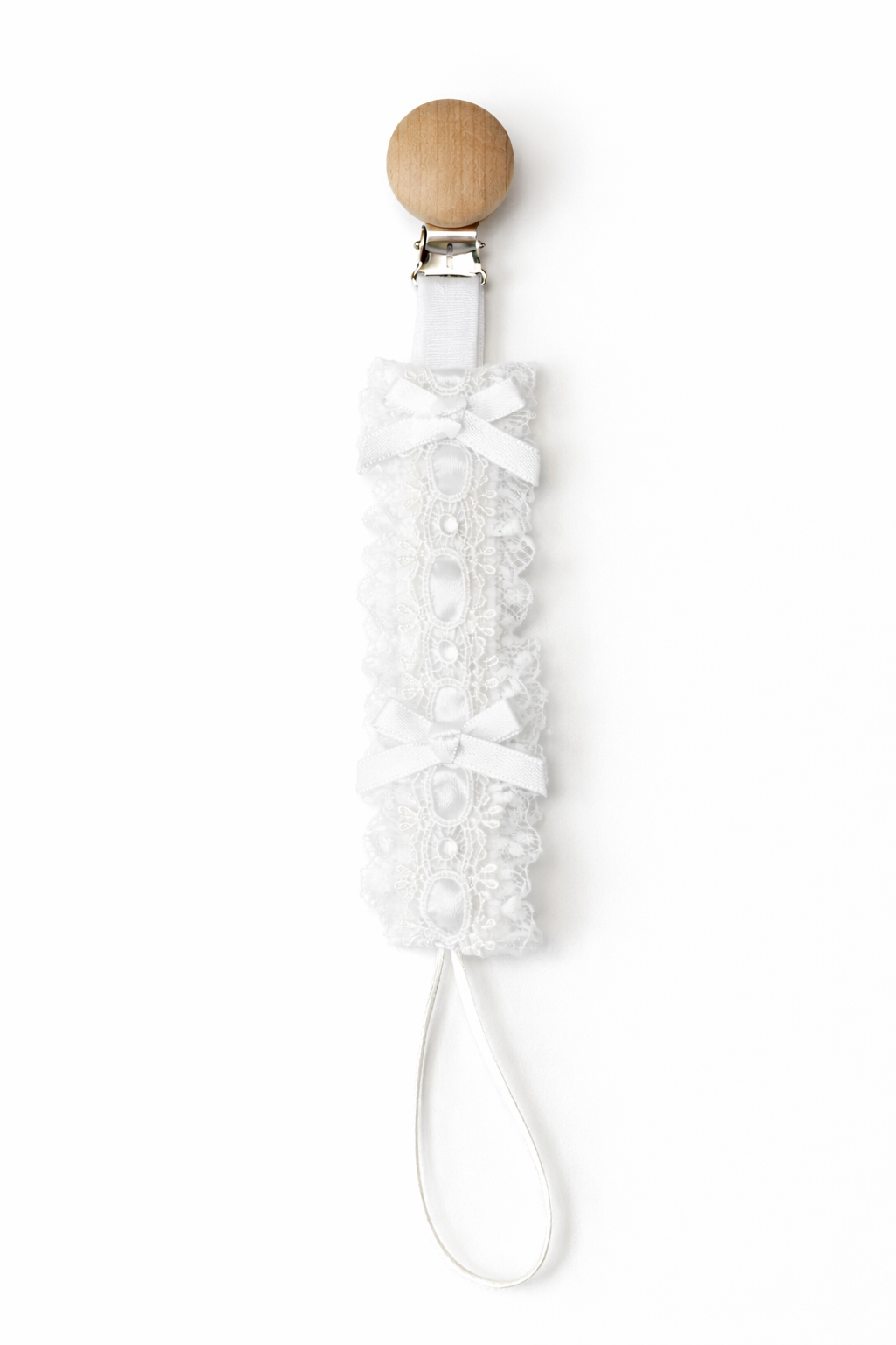 Heirloom Lace Pacifier Clip <3