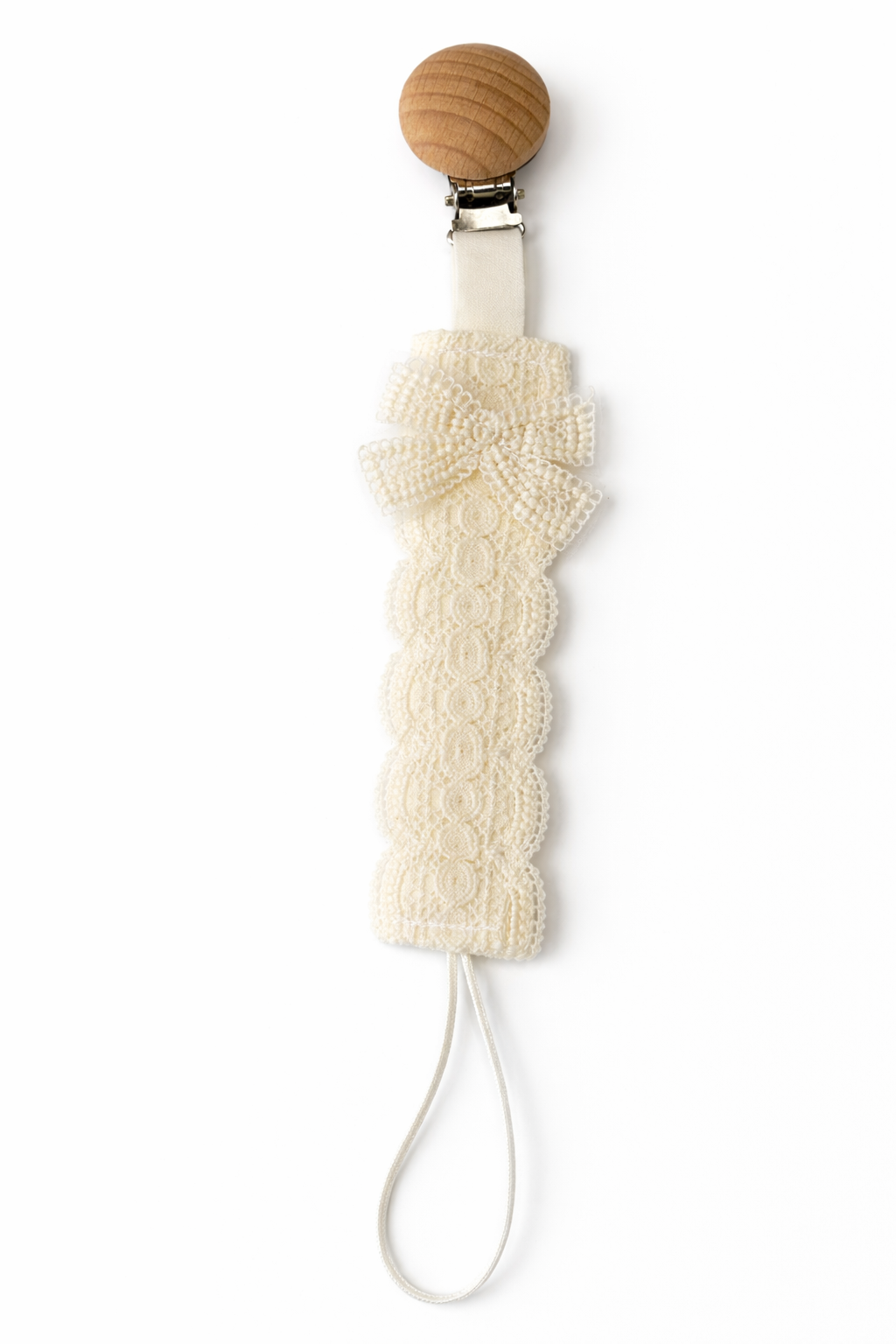Heirloom Lace Pacifier Clip <3