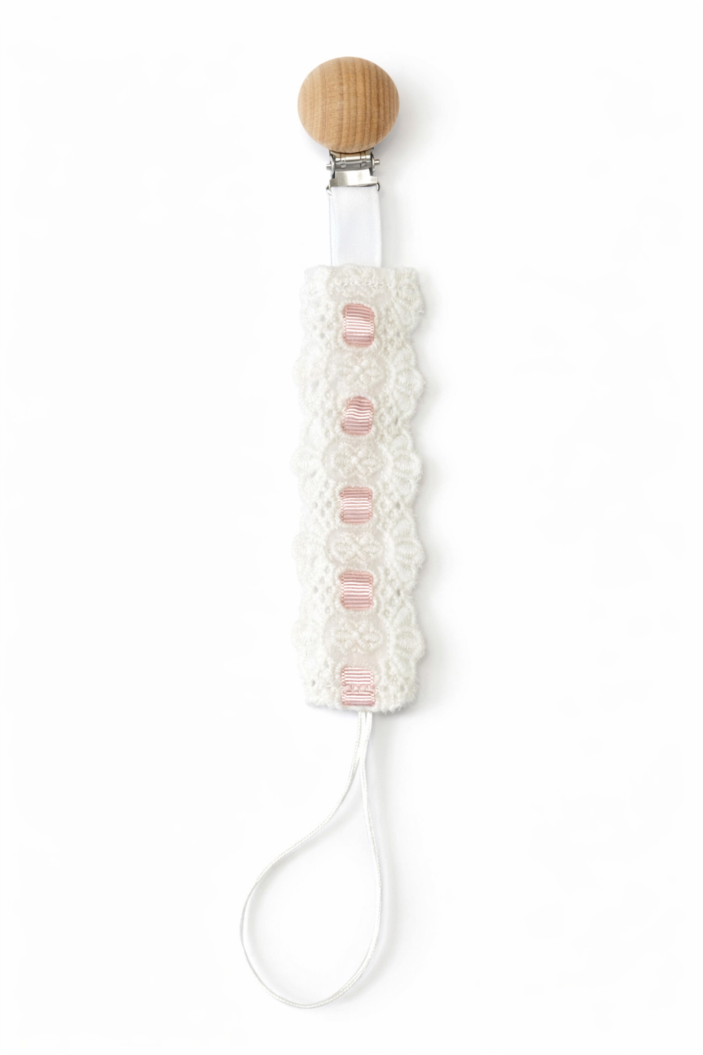 Heirloom Lace Pacifier Clip <3