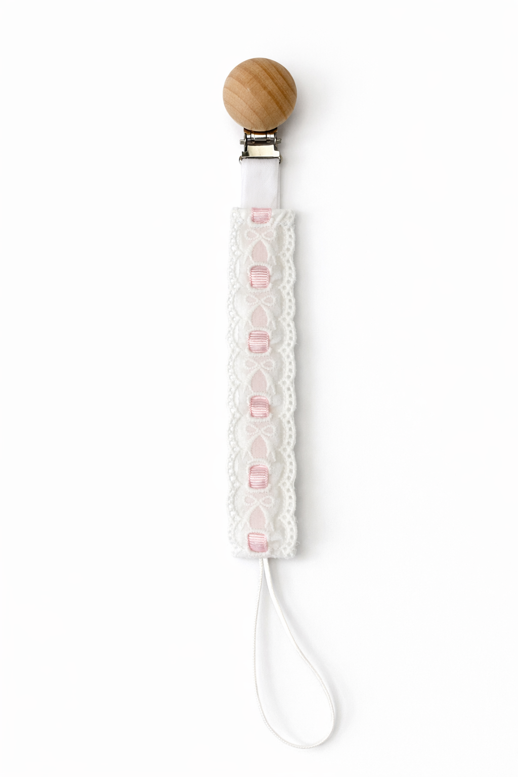 Heirloom Lace Pacifier Clip <3