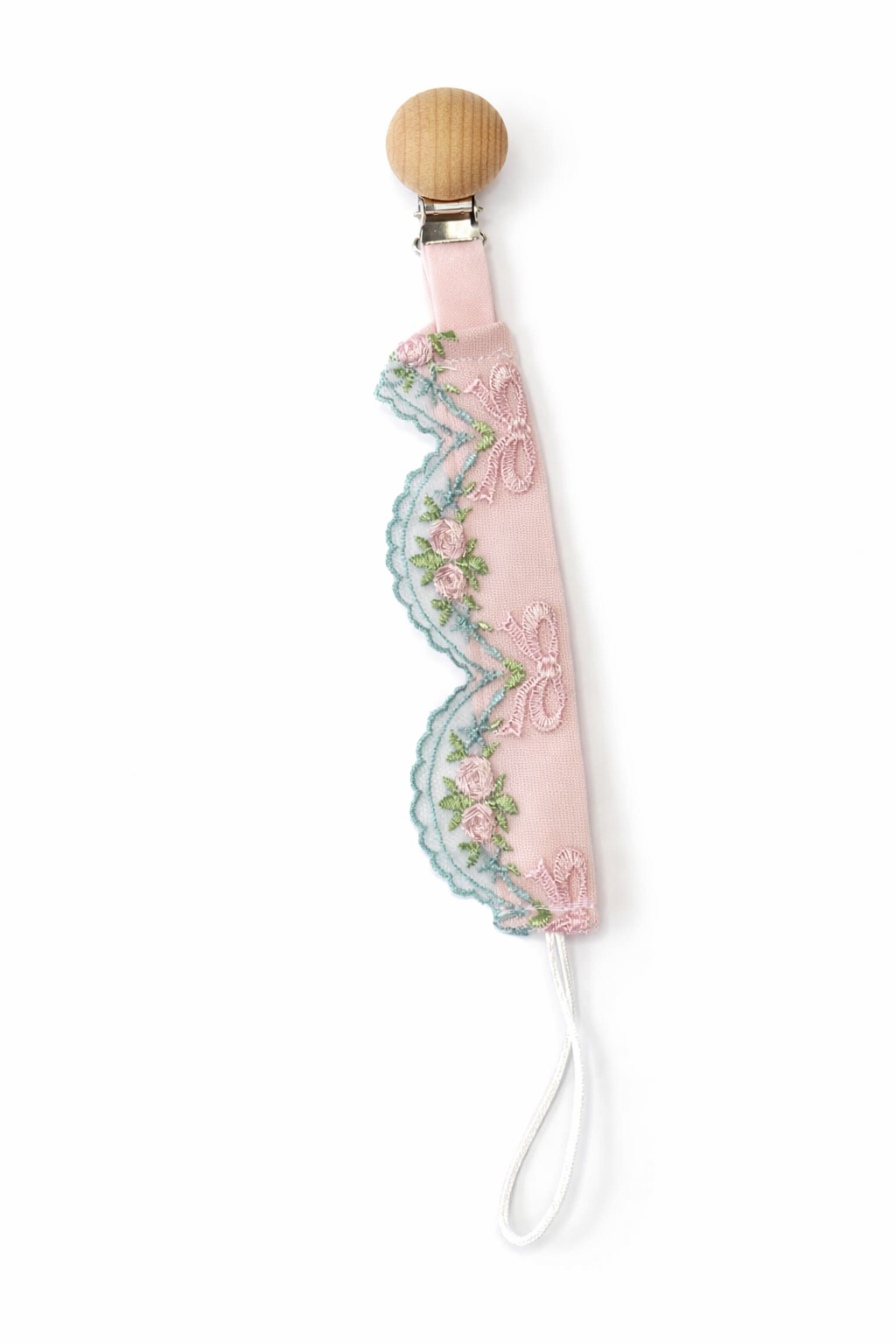 Heirloom Lace Pacifier Clip <3