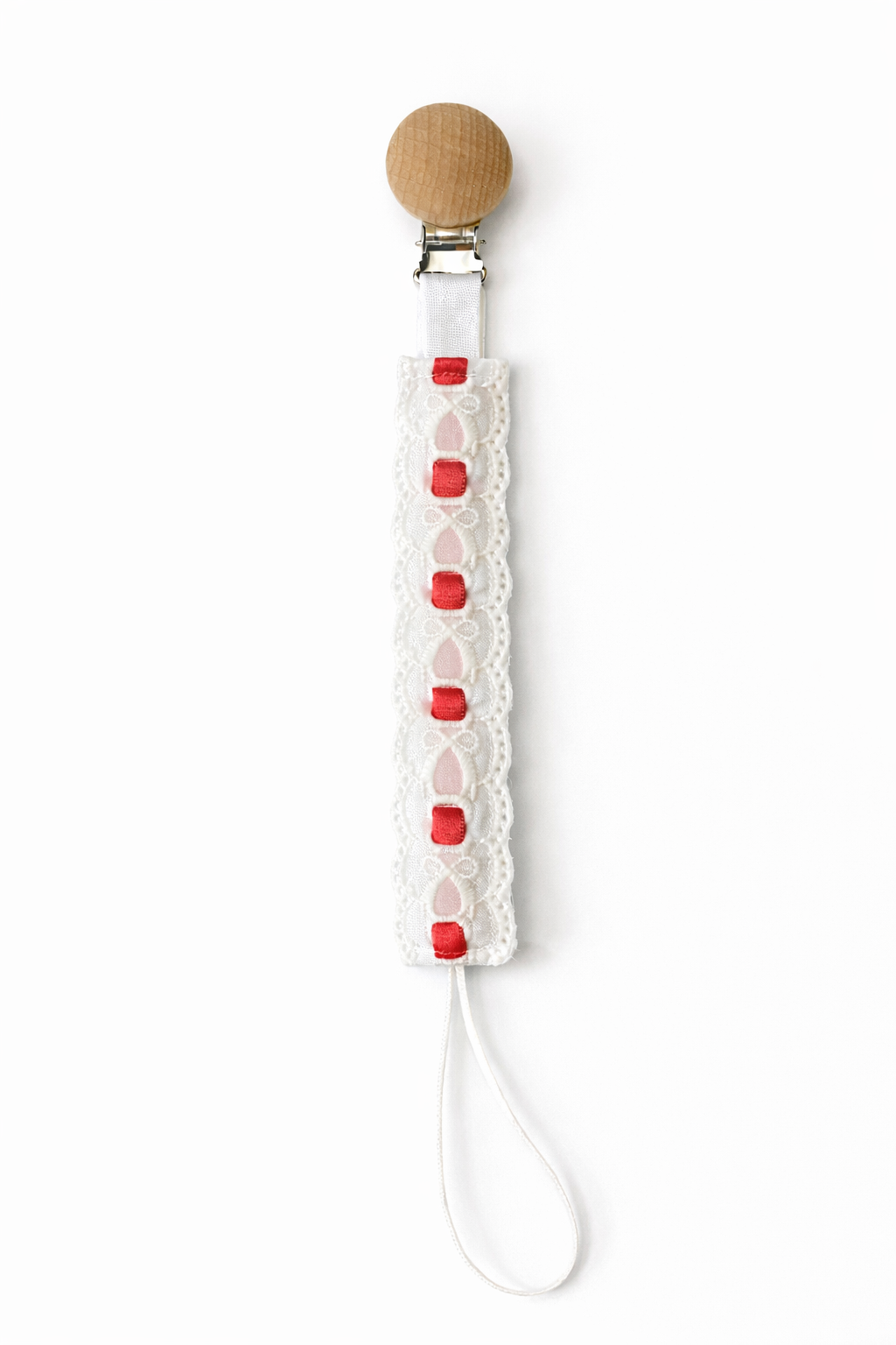 Heirloom Lace Pacifier Clip <3