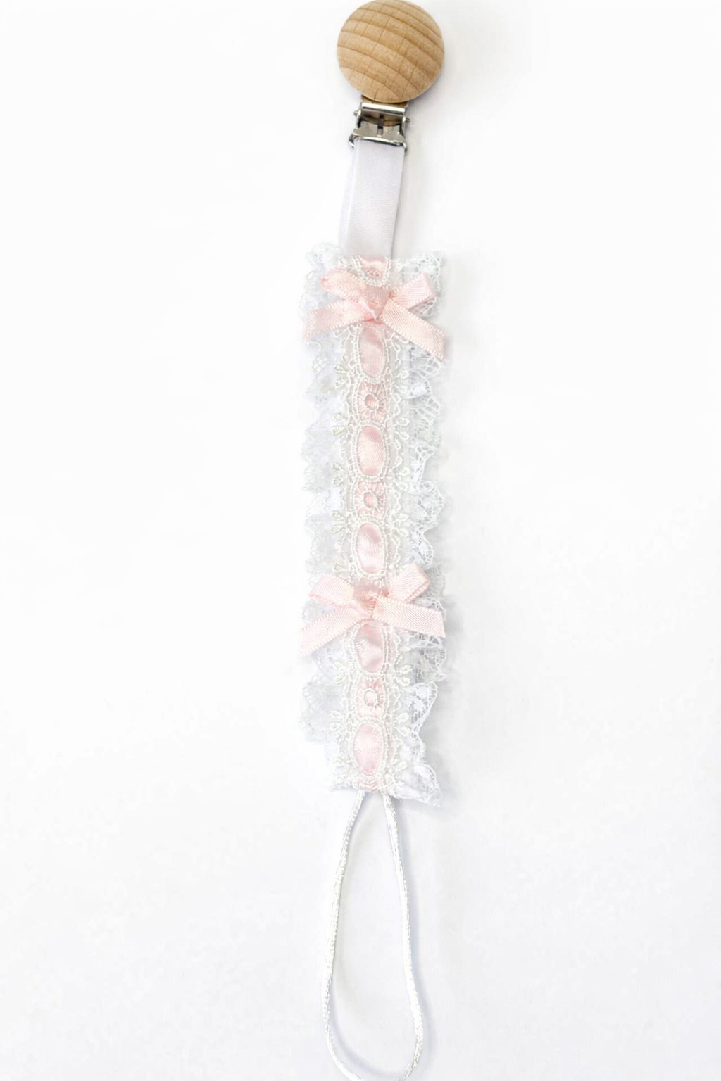 Heirloom Lace Pacifier Clip <3