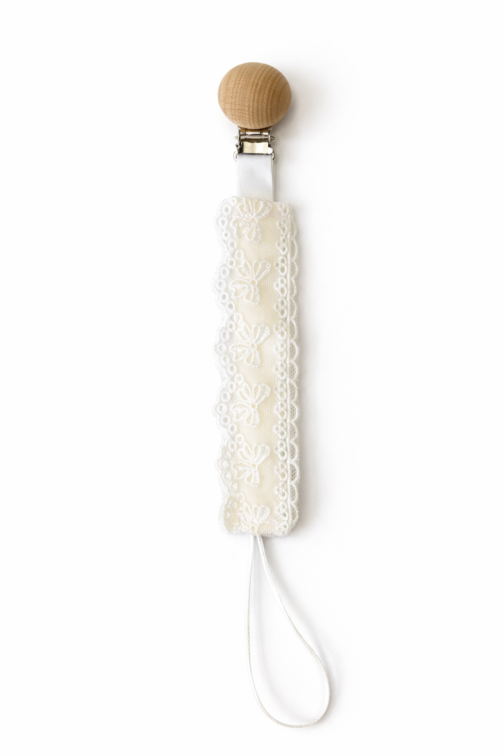 Heirloom Lace Pacifier Clip <3