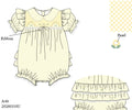 Ray of Sunshine: Smocked Yellow bubble ETA June